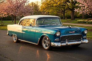 1955-chevrolet-bel-air-tess drive youtube-pinup girls