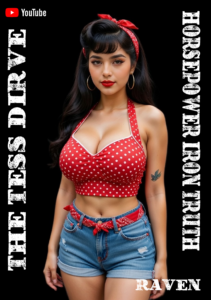 TESS DRIVE PINUP GIRL GARAGE VINTAGE POSTER FREE