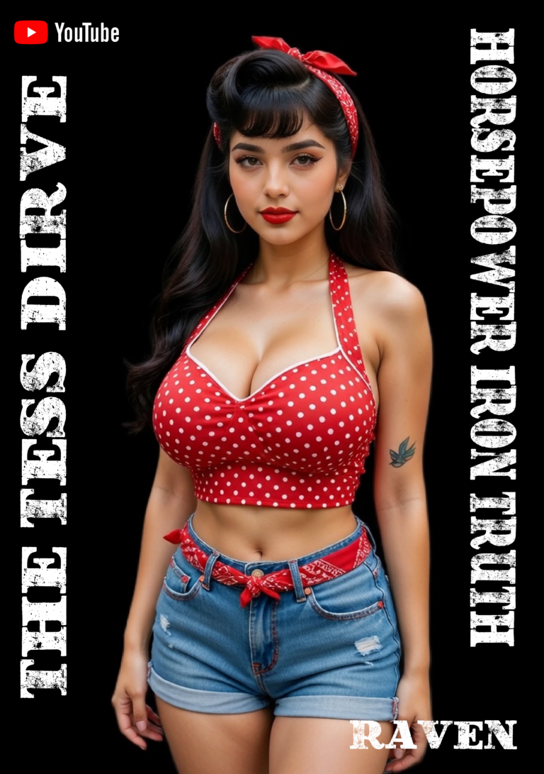 TESS DRIVE PINUP GIRL GARAGE VINTAGE POSTER FREE