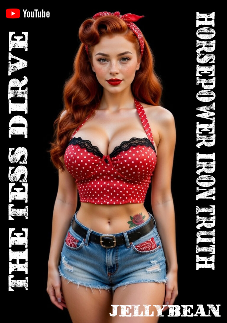 TESS DRIVE PINUP GIRL GARAGE VINTAGE POSTER
