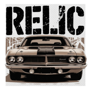 Mopar Cuda Relic Vintage Classic Unisex Heavyweight Crewneck T-Shirt