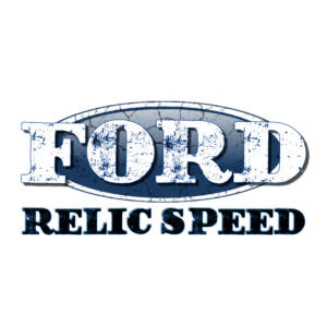 Ford Blue Oval Relic Speed Destress Unisex Heavyweight Crewneck T-Shirt