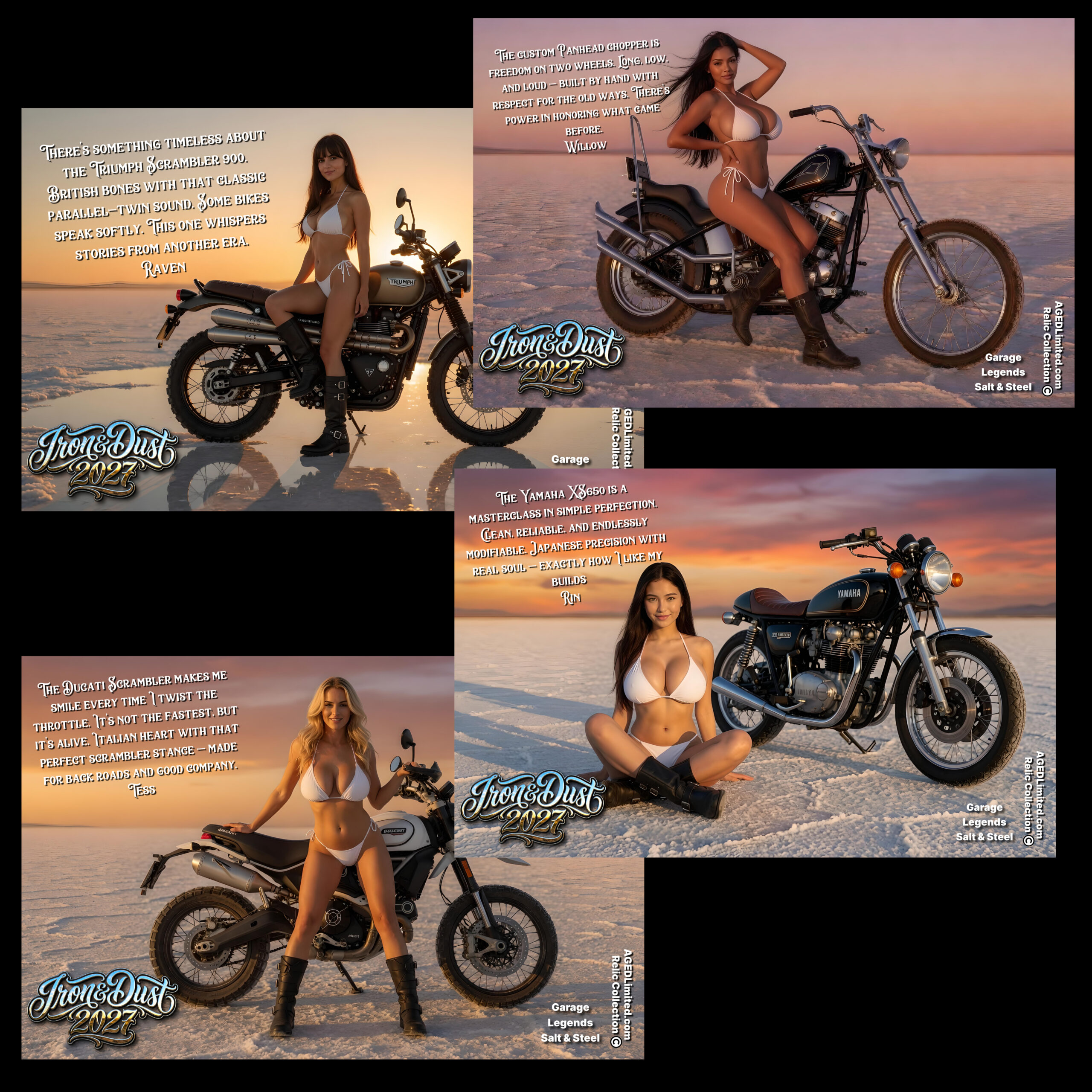 Iron & Dust Motorcycle Wall calendars 2027 (US & CA) - Image 2