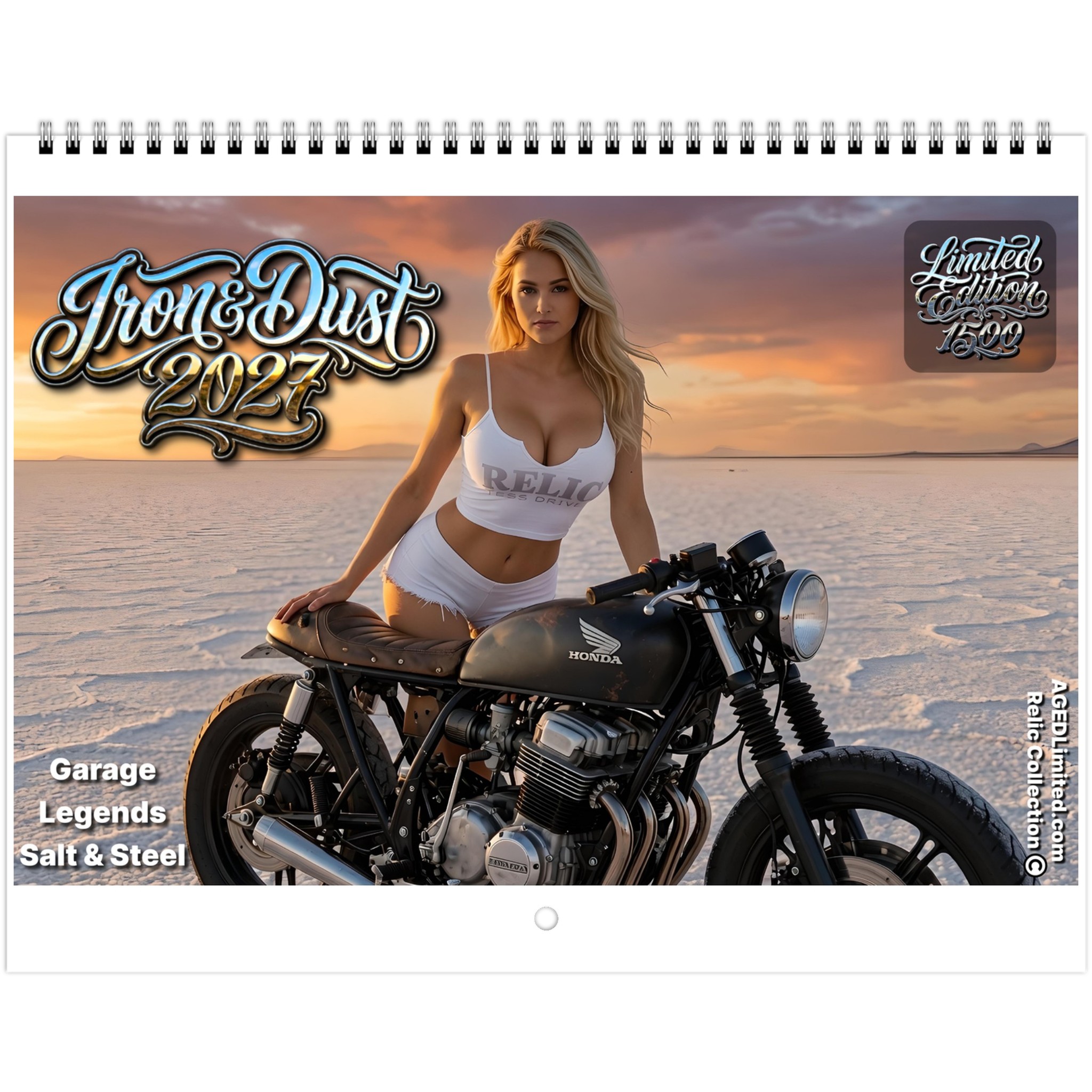 Iron & Dust Motorcycle Wall calendars 2027 (US & CA)