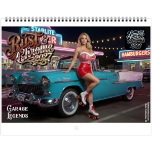 Rust and Chrome Garage Legends Wall calendars 2027 (US & CA)