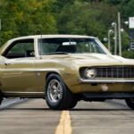 1969-Chevrolet-Yenko-Camaro-Prototype-exterior-003-Mecum-Auctions-Olympic-Gold